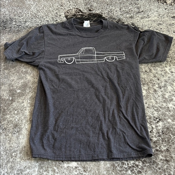 Port and Company Other - Men's Square Body Black Graphic T-Shirt